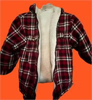 Kids Flannel Jacket w/wool inside size unknown