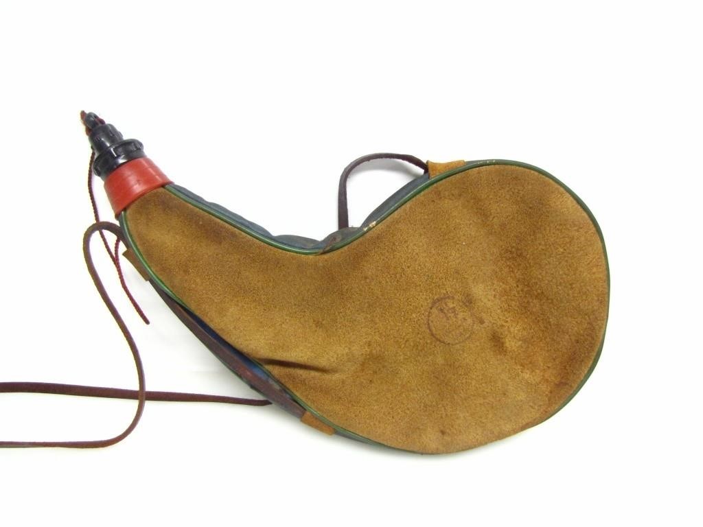 VINTAGE BOTA STYLE SUEDE LEATHER WATER BAG