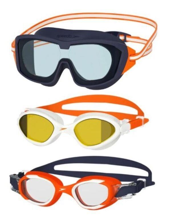 3-Pk Speedo Junior Goggles