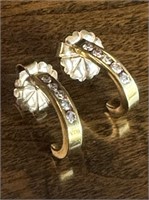 14K Gold & Diamond Earrings