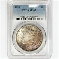 1896 Morgan Silver Dollar PCGS MS63