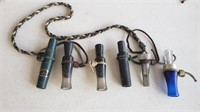 (6) Duck Calls on Braided Rope