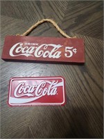Coca=Cola Bike License Plate and Sign