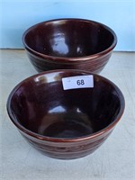 2 Oven proof stoneware bowls