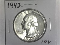 1942 Washington Quarter