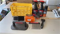 Bin of Grill Cleaners & Accessories