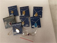 8 Sterling silver necklaces