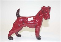 Royal Doulton Flambe dog - Medium Airedale Terrier