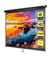 VIVOHOME 120 Inch Manual Pull Down Projector