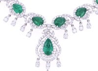 13.27cts Emerald & Diamond Necklace $79K Appraisal