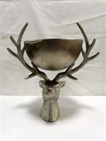 ALUMINUM STAG COMPOTE - 15" X 16"