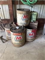 Assorted Gas & Oil Containers