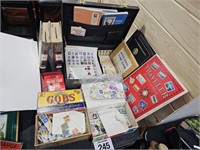 Big stamp collection w/ books