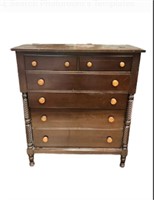 Chest of Drawers, 2 half drawers over 4 drawers