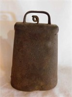 Antique cow bell, 6.25" tall
