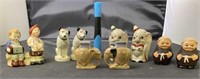 (5) Sets of Vintage Figural S&P Shakers