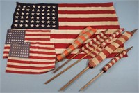 Vintage 38 to 48 Star American Parade Flags
