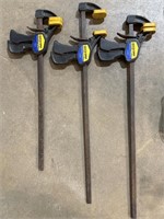 (3) Quick-Grip Bar Clamps