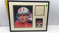 1995 STEVE YOUNG PRINT SIGNED W/ CARD 3356/12000