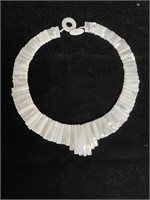 Custom made white shell necklace