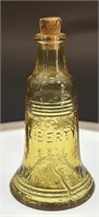 Vintage Wheaton Amber Liberty Bell Bitter Bottle