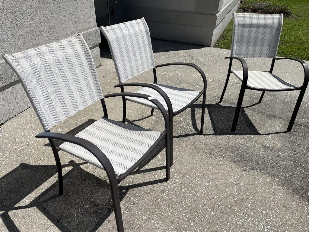 3 Outdoor chairs