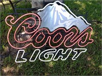 Coors light neon Sign 38" by 29" Tall works great