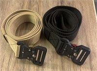 (2) Military Style Belts