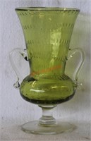 Vintage Controlled Bubble Glass Hand Blown Vase