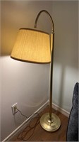 Brass adjustable floor lamp reading lamp