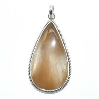 Silver  Copper Rutile Quartz(22.15ct) Pendant