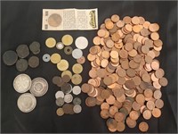 World Coin, Can & US Pennies and Repo. Coins