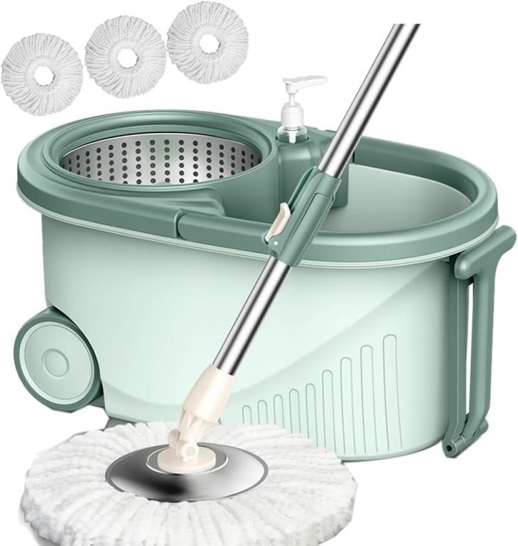 DUUKOA Spin Mop and Bucket - System Stainless Stee