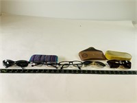 4 pairs of glasses/sun glasses