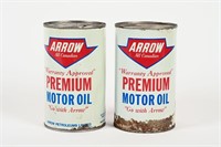 2 ARROW PREMIUM MOTOR OIL IMP QT CANS
