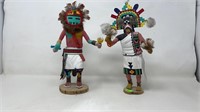 2 Vintage Kachina Dolls Artist KENNETH SHUPLA