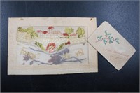 WW1 SILK EMBROIDERED POSTCARD ATTRIBUTED TO