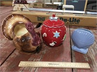 Cookie Jar and Other Pottery Pieces