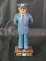 1966 Hand Carved Air Force Man - Signed Hopkins