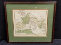 Framed engraved map, "Patriarchatus Occidentalis"