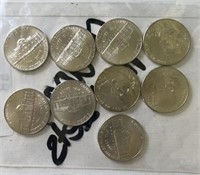 (9) UNC Jefferson Nickels out of Mint sets UNC