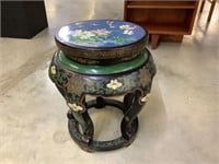 Ornate plant table 16”w-19”h