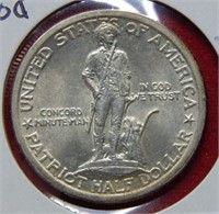 1925 Lexington Concord Silver Commem Half Dollar