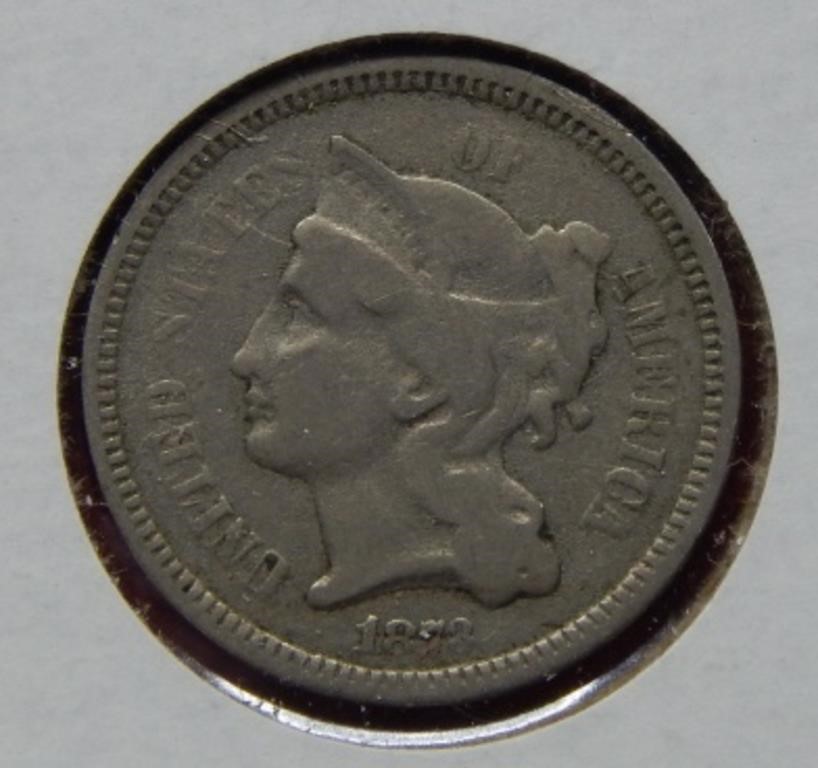 1873 Three Cent Nickel - Closed 3