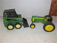 2pc John Deere Metal Tractor Toy Models
