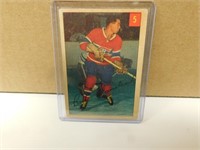 1954-55 Parkhurst Bert Olmstead #5 Hockey Card