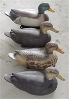 (H) Painted Wood Duck Decoys, 14" *Bidding 1xqty