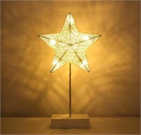 15" BATTERY POWERED STAR SHAPE LIGHT DESK LAMP