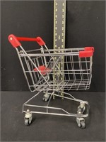 Vintage Miniature Metal Shopping Cart