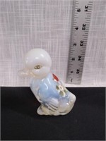 Fenton Opaque Strawberry Duck hand painted by